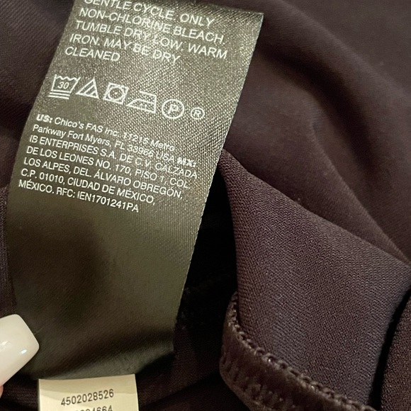 White House Black Market Woman’s Black Long Flutter Sleeve Top size smalll - Picture 12 of 16